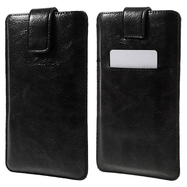 Universelt deksel for telefoner opptil 5,8" inkludert iPhone 6 Plus Black