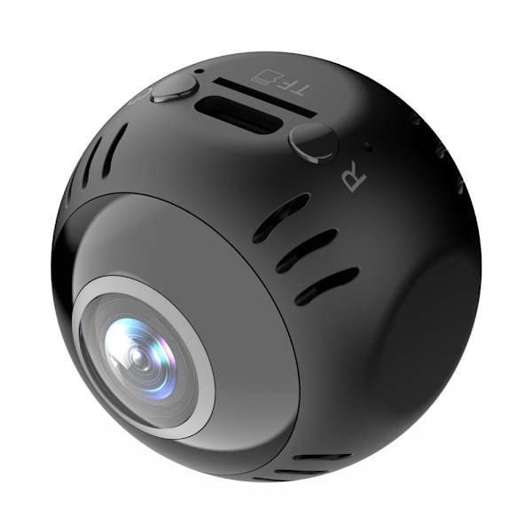 Intelligent WiFi-kamera Realtidsafspilning Panoramic View Overvågningskamera Black