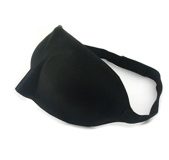 Sovemaske 3D skum luksuriøs komfortabel Svart Black