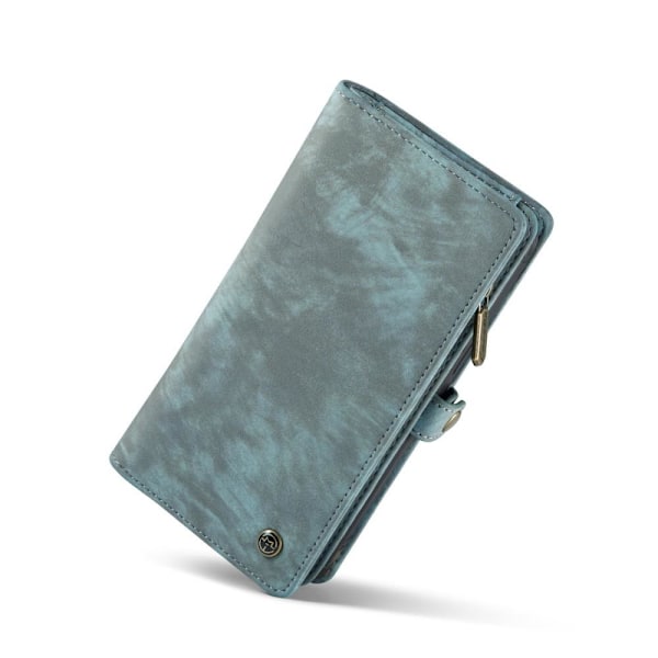 CASEME iPhone 12 Pro Max Retro plånboksfodral - Blå Blue