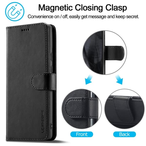 LC.IMEEKE Wallet Case till Pixel 8 Pro - Svart Svart