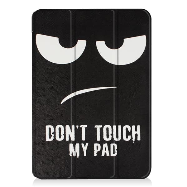 iPad 9.7" (2017) Slim Fit trefoldbart deksel - Ikke berør puten min Black