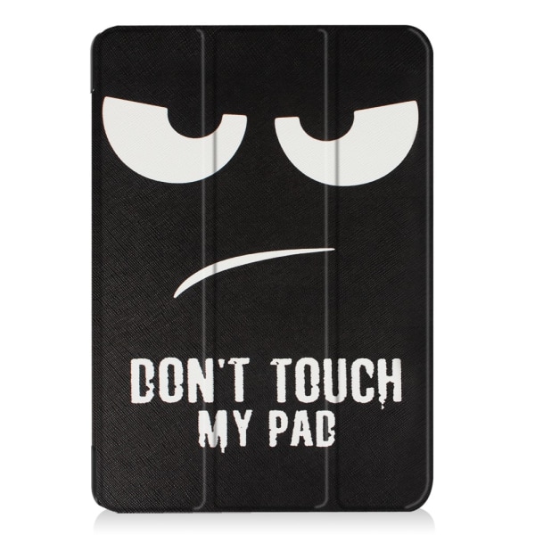 iPad 9.7" (2017) Slim fit tri-fold fodral - Do Not Touch My Pad Svart