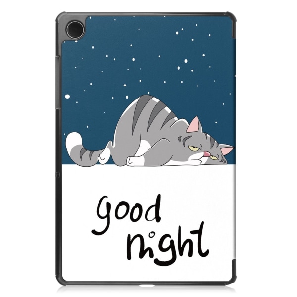 Tri-fold Stativveske for Samsung Galaxy Tab A9 8.7\" - Katt Multicolor