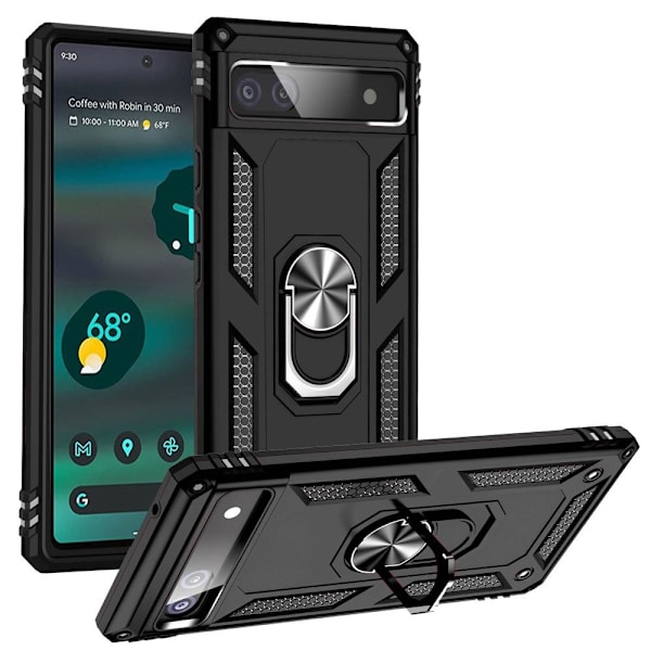 Til Google Pixel 6a 5G Anti-drop TPU+PC-telefonetui Black