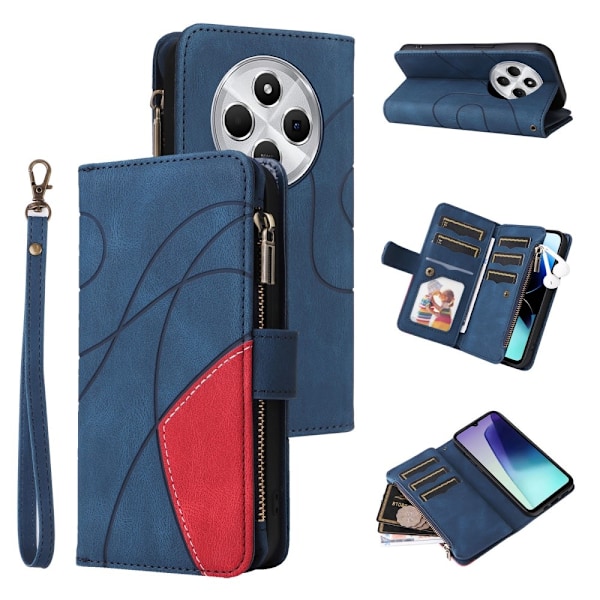 KT Wallet Case til Xiaomi Redmi 14C Blue