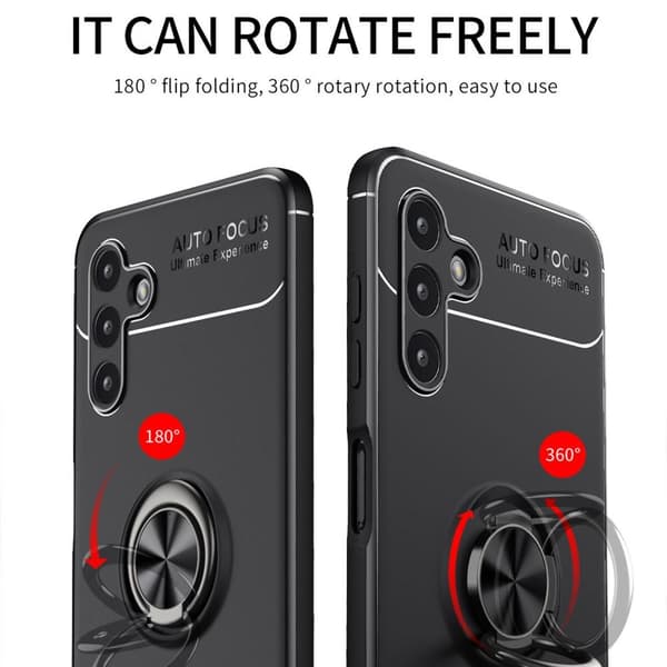 Fingerring Kickstand TPU Taske til Samsung Galaxy A13/A04s 4G Black