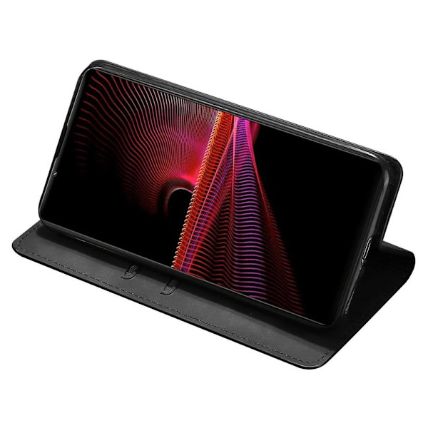 Til Sony Xperia 1 IV Cover Pung - Sort Black