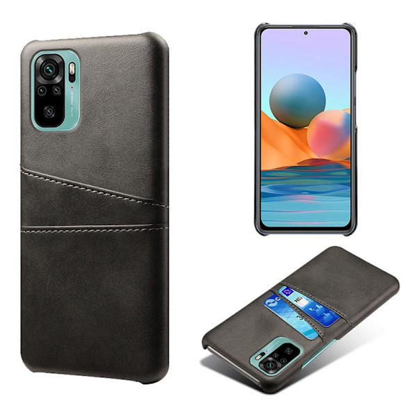 KSQ Case with Card Slot for Xiaomi Redmi Note 10 4G/Redmi Note 10S Black