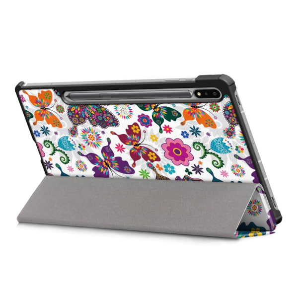Kolmen taittotelineen älykotelo Samsung Galaxy Tab S7 FE/Tab S7 Plus/Tab S8+ -puhelimelle Multicolor