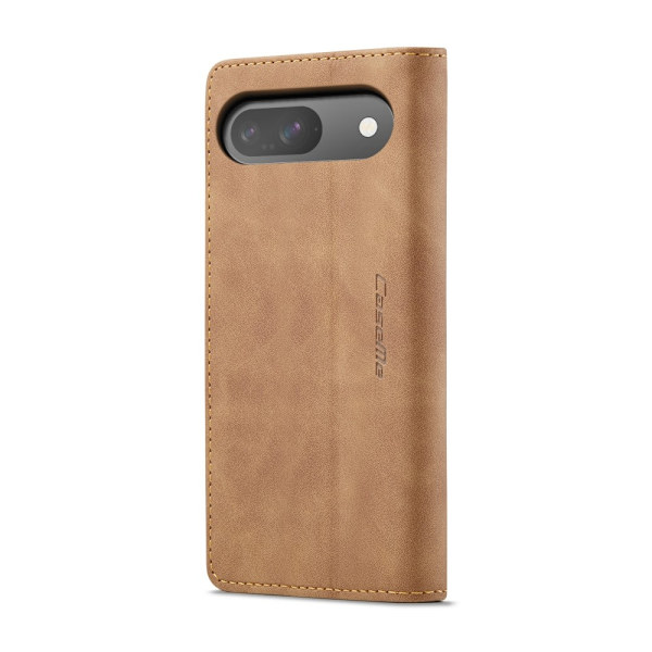 CASEME For Google Pixel 9 Pro / Pixel 9 Deksel med Kortlomme og Stativ Brown