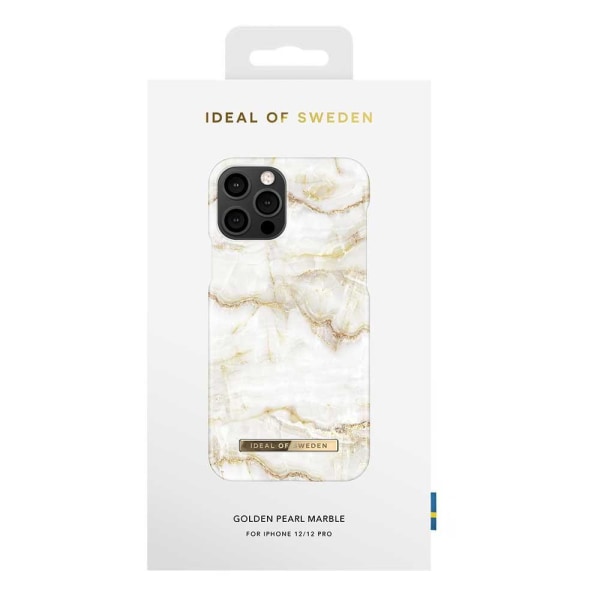 iDeal Of Sweden iPhone 13 Pro skal - Golden Pearl Marble Guld