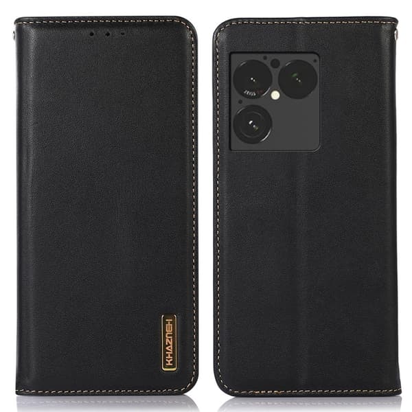 KHAZNEH Lædermobilcover til Sony Xperia 1 VIII Black
