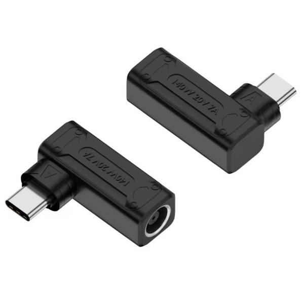 DC 7,9x0,9 hona till USB-C hane 140W Omvandlare Adapter Svart