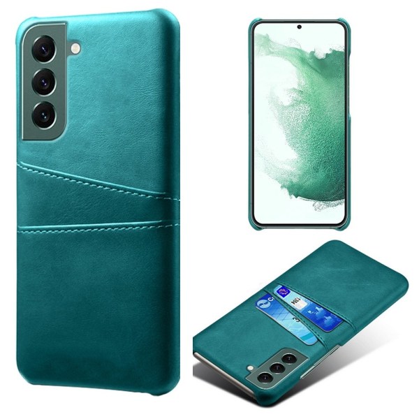 Til Samsung Galaxy S24 KSQ PU-læderbelagt skal hårdt etui Green