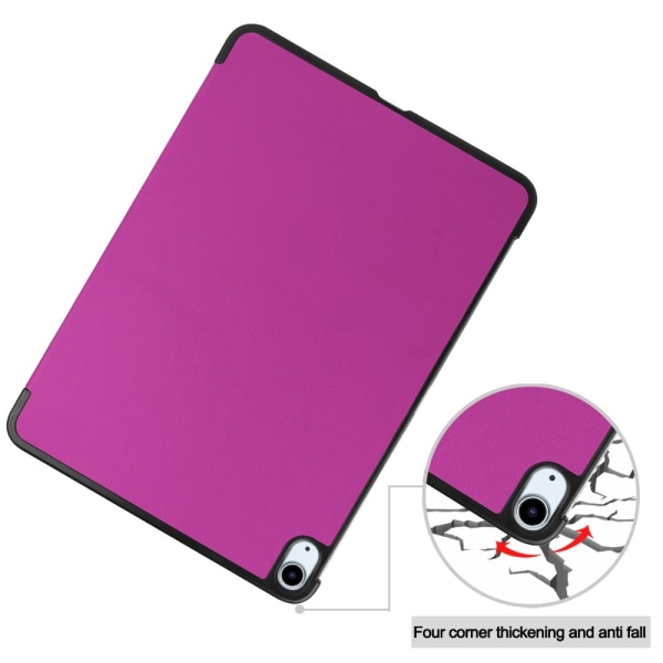 Etui for iPad Air 11 (2024) - Tri-fold Stativ Tablettdeksel - Lilla Purple