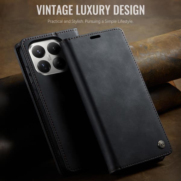 CASEME Til Xiaomi 17T Lommebokdeksel Black