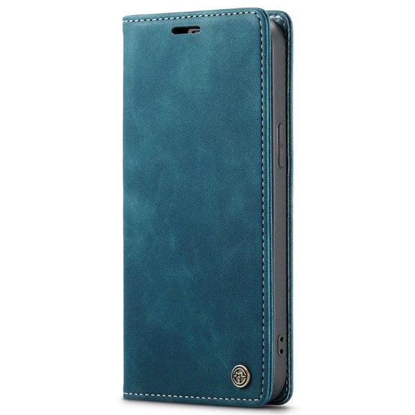 CASEME Retro Lompakkokotelo iPhone 15 Pro Max - Sininen Blue