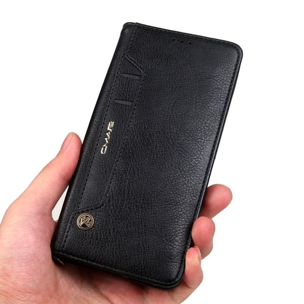 CMAI2 Litchi Lommebok - cover til Samsung Galaxy S8 Plus - Sort Black