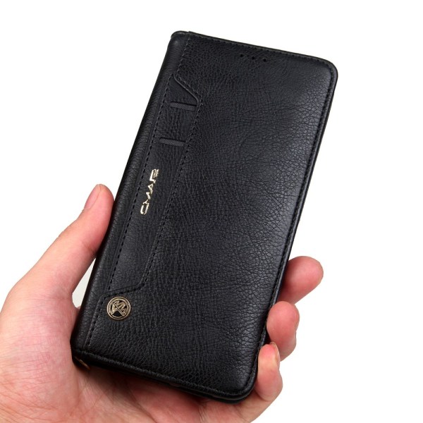 CMAI2 Litchi -lompakkokotelo Samsung Galaxy S8 Plus - musta Black