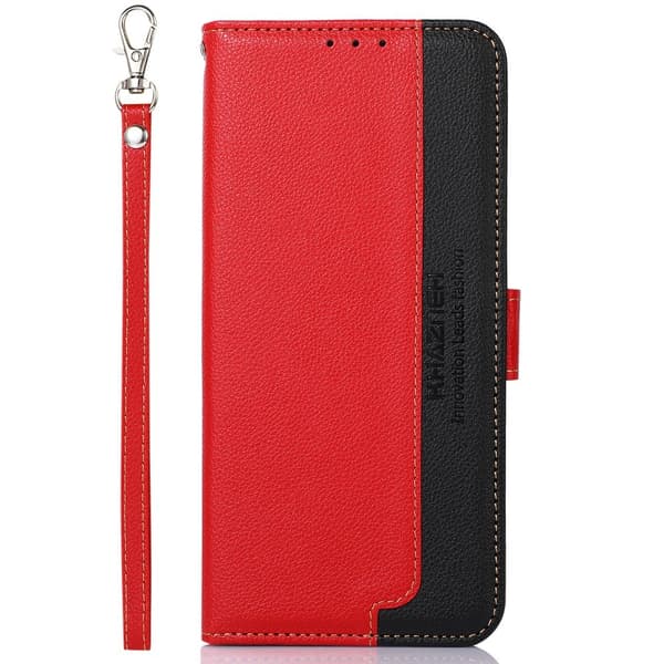 KHAZNEH Til OnePlus Nord 4 Pung Telefon Etui RFID Blokerende Flip Cover Red