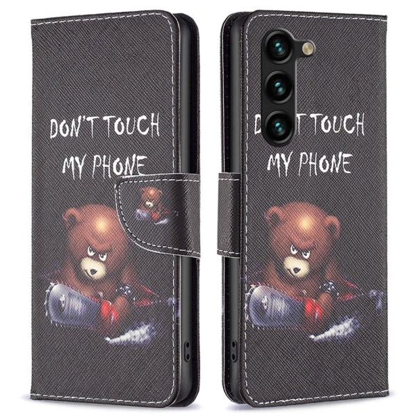 Til Samsung Galaxy S24+ tegnebogstativetui mønstertelefoncover Multicolor