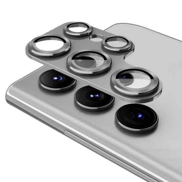 ENKAY Kamera Lins Skydd till Samsung Galaxy S24 Ultra Aluminiuml grå