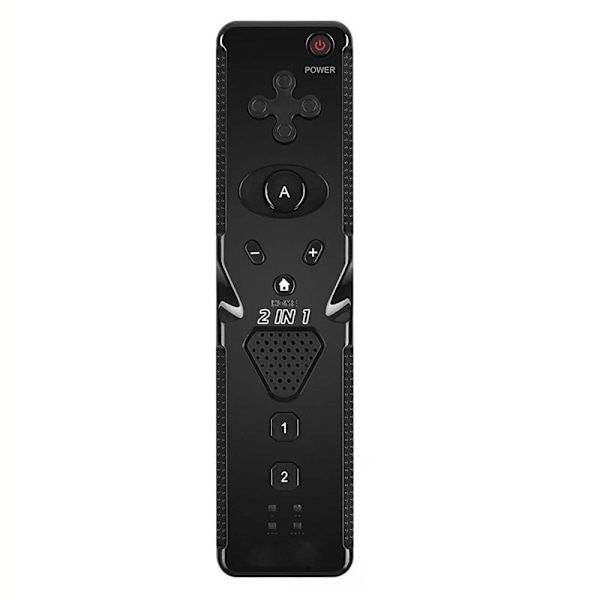 2-i-1 Kompatibel med Wii-kontroller Motion Plus Svart Black