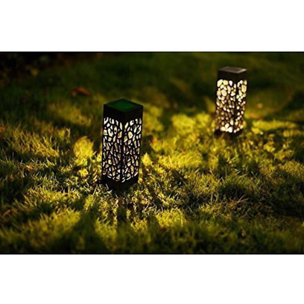 Havesollampe Dekorationslys Vejlys - varmt lys Black