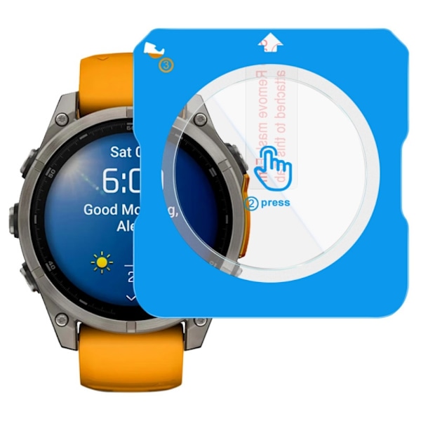 IMAK Til Garmin Fenix 8 47mm Hærdet Glas Skærmbeskyttelse Transparent