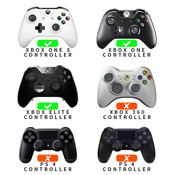 For Xbox One S One Elite Controller ABXY Erstatningsknapper - Grønn Green
