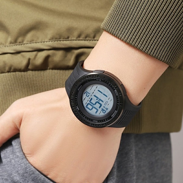 Armbandsklocka Armbandsur Klocka SKMEI Luminous Digital Elektronisk - Army Grön
