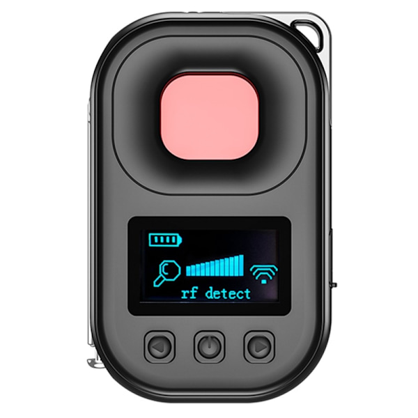 T30 Dold kameradetektor Magnetisk GPS-avlyssningsdetektor Infraröd kamerasökare Svart