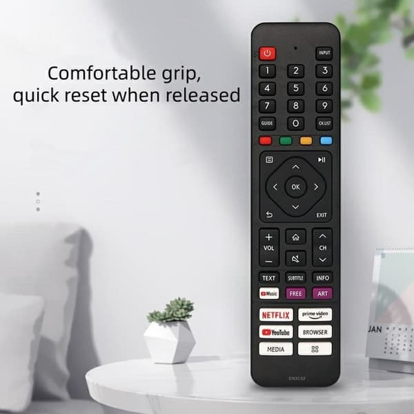 Fjernkontroll erstatning EN3C52 For Hisense TV Black