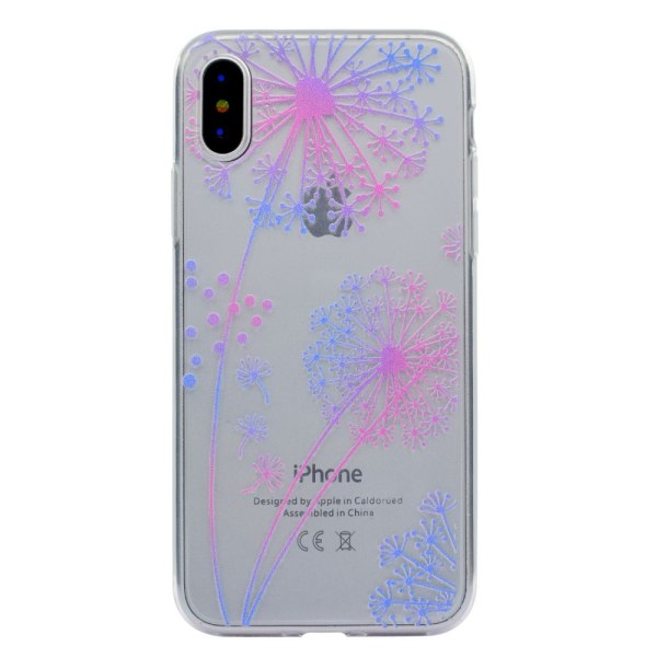 Super Thin Patterned Soft TPU Cell Phone Shell iPhone X/10 5.8 inch - Dandelion