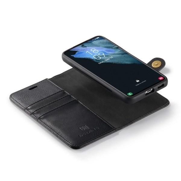 Samsung Galaxy S22+ 5G DG.MING Irrotettava 2-in-1-lompakon suoja Black