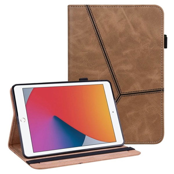 Til iPad 10.2 (2021)/(2020)/(2019) Almindeligt PU-læder tabletcover Brown