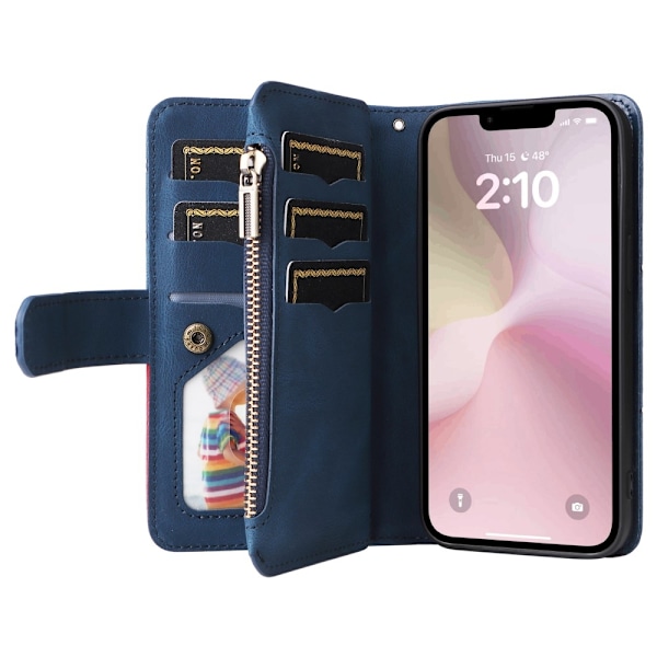 KS Plånboksfodral till iPhone 16e - Blå Blå