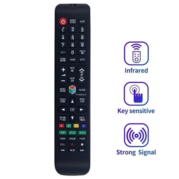 TV fjernkontroll Erstatning for AA83-00655A For Samsung TV Black