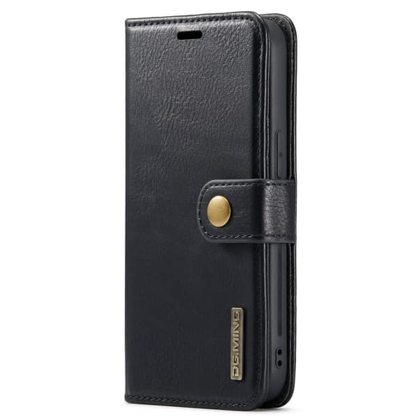 iPhone 15 Pro Max DG.MING Irrotettava 2 - in - 1 - lompakkokuori Black