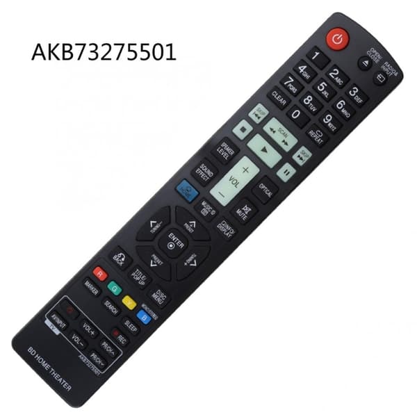Fjärrkontroll Ersättning för AKB73275501 För LG Blu-Ray DVD Spelare Svart