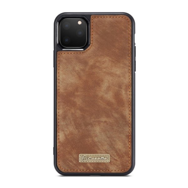 CASEME iPhone 11 Pro Max Retro Split läder plånboksfodral - Brun Brun