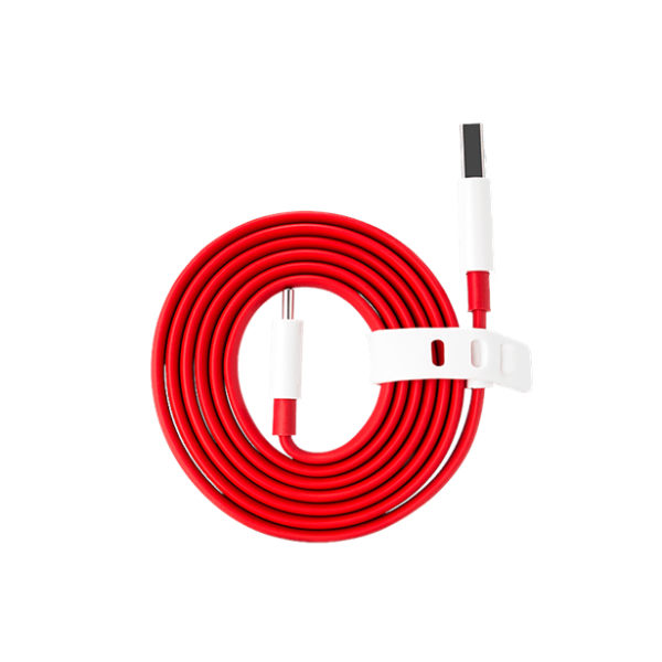 ONEPLUS 1,5 m Dash Charge Type-C litteä kaapeli 4A USB-pikalatausdatakaapeli Red