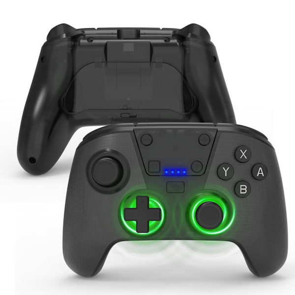 Nintendo Switch/Lite/OLED/PC/Steam Deck kanssa yhteensopiva langaton peliohjain Black