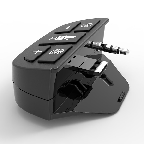 HS-XO221 Xbox One -ohjaimelle Audio Enhancer 3,5 mm stereokuulokesovitin Black