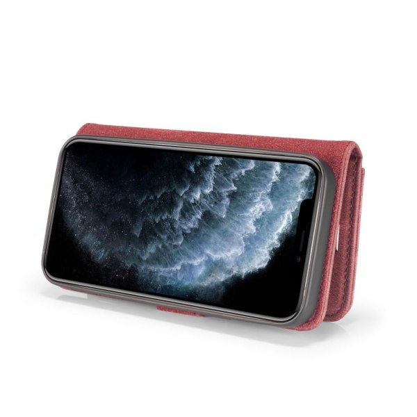 DG.MING iPhone 12 Pro Max tyylikäs lompakkokotelo - punainen Red