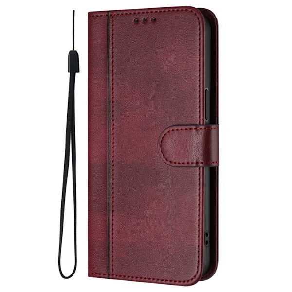 Til Motorola Edge 60 5G / 60 Fusion 5G Etui Pung Stand Retrostruktur Red