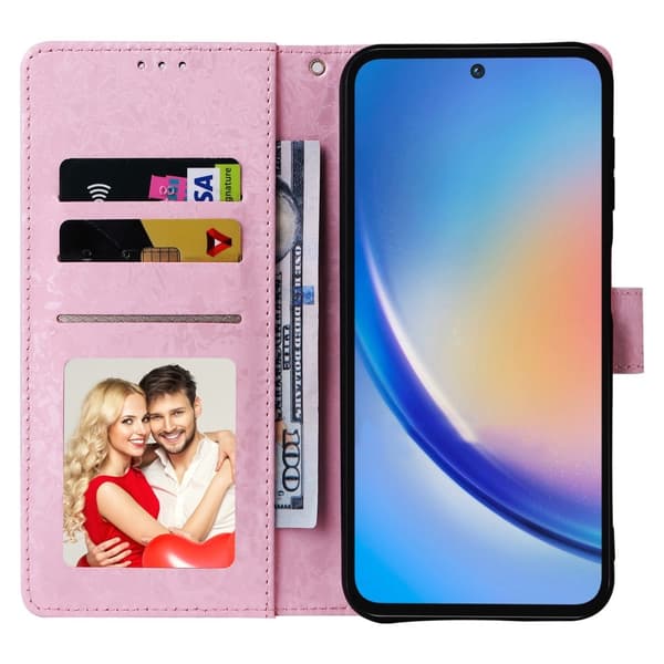 Til Samsung Galaxy A35 5G RFID - blokerende kortslots Telefoncover Multicolor