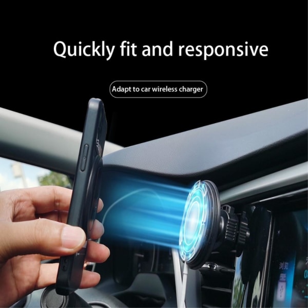 Magnetisk Biltelefonholder Selvklæbende Lazy Grip - Sort Black