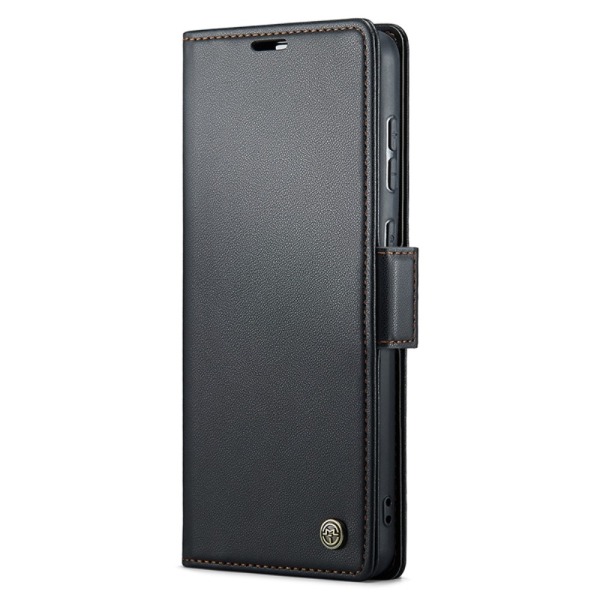 CASEME Retro Lompakkokotelo Samsung Galaxy S23 FE - Musta Black